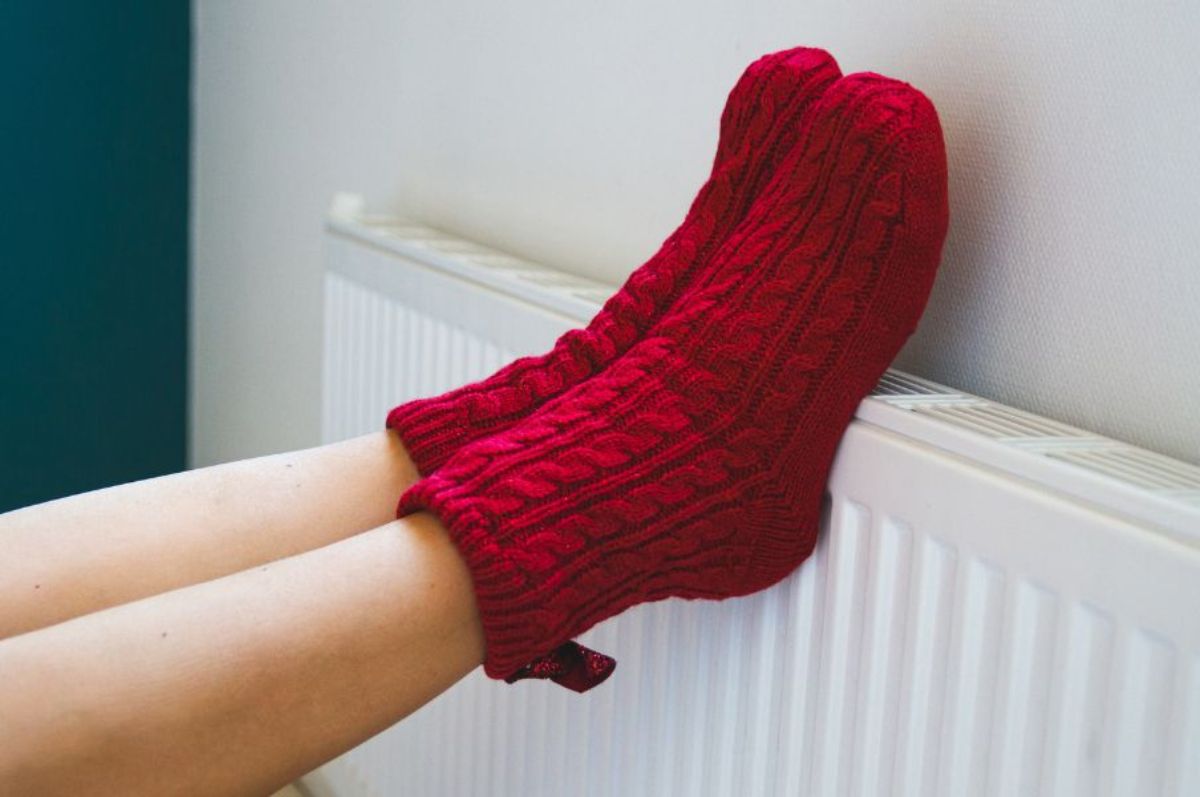 3 socks on radiator